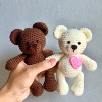 Gấu teddy len cặp