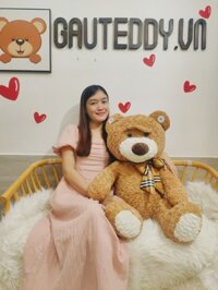 Gấu Teddy Nơ Caro Mr Bean