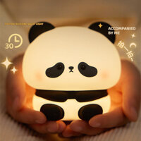 Gấu Trúc Đèn ngủ phòng ngủ ngủ vỗ nhẹ cho con bú bảo vệ mắt đầu giường Silicone dễ thương quà tặng sinh nhật Quà Tặng Giáng sinh