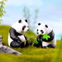 Gấu Trúc - Gấu Panda Trang Trí Hồ Cá, Bể Cá, Chậu Cây, Tiểu Cảnh Terrarium (Hàng Loại 1)