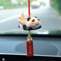 Gấu trúc xe hơi thơm xe phía sau gương mặt dây chuyền nước hoa cho đồ trang trí nội thất xe hơi nhẹ