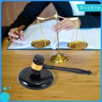 Gavel & Khối gỗ nguyên khối Khối tròn để đấu giá luật sư tư pháp