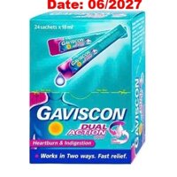 Gaviscon dual action reckitt benckiser (h/24g) (hồng)