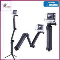 Gậy 3 khúc, tripod 3-Way dành cho máy quay GoPro và máy quay hành trình đa năng có thể gấp gọn bỏ túi