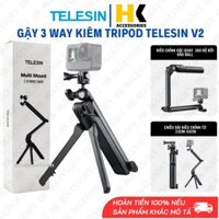 Gậy 3 Way Telesin V2 Gắn Action Cam Gopro, Insta360 Ace Pro ,Osmo Action