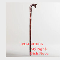 Gậy batoong gỗ đầu rồng cho người già