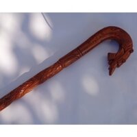 Gậy batoong gỗ hương đầu rồng