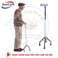 Gậy Cho Người Già, Gậy Tập Đi 4 Chân Cao Cấp BestCare Chính Hãng Hỗ Trợ Đi Lại