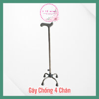 Gậy Chống 4 Chân Cho Người Già Hỗ Trợ Di Chuyển, Gậy Tập Đi Cho Người Gìa