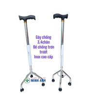 Gậy chống 4 chân cho người già Inox cao cấp