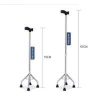 Gậy Chống 4 Chân,3 Chân Cho Người Già.Điều Chỉnh Chiều Cao 10 Nấc
