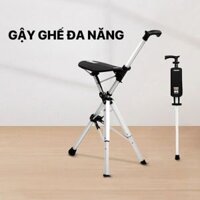 Gậy chống cho người già. gậy đi bộ có ghế ngồi gấp gọn thông minh, nạng chống tay, batoong người cao tuôi