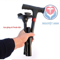 Gậy chống cho người già kết hợp đèn pin và Còi báo động, chống trượt