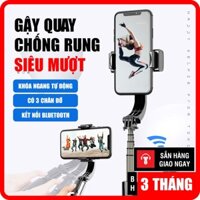 Gậy chống Rung Gimbal Stabilizer L08, Có 3 chân đỡ, Tặng kèm nút bấm BLT hàng cao cấp [One Mart]