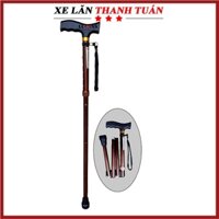 Gậy chống tập đi 1 chân Lucass Y27 (Y597) gập gọn 4 khúc - Hỗ trợ người già đi lại dễ dàng hơn