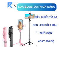GẬY CHỤP ẢNH 2 ĐÈN LED TRỢ SÁNG 3 CHÂN ĐỨNG, Gậy selfie chụp hình, tự sướng,bluetooth điều khiển từ xa RIN