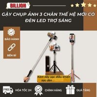 Gậy Chụp Ảnh 3 Chân PKSAIGON Thế Hệ Mới Có Đèn Led Trợ Sáng Selfie Chụp Hình Có Remote Bluetooth Điều Khiển Từ Xa . . .