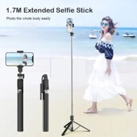 Gậy chụp ảnh 3 chân Selfie tự sướng 1m7 xoay 360° thế hệ mới- Nút remote bluetooth -Tripod chụp ảnh-quay-livetream