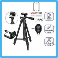 Gậy chụp ảnh 3 chân Tripod suport 3120 đen, gậy chụp ảnh đa năng phù hợp với mọi loại điện thoại , máy ảnh