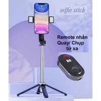 Gậy chụp ảnh 4 chân mini P06 17.5 cm đến 104 cm, có nút remote, đèn led trợ sáng sạc điện, chụp hình, quay phim