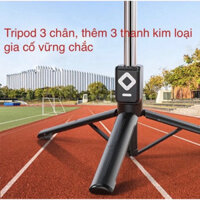 Gậy Chụp Ảnh cao 1m1 hàng cao cấp 3 in 1, kèm tripod, đèn led và có điều khiển,Chính Hãng NBR