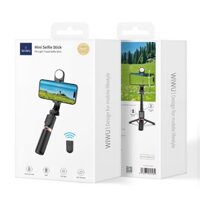 Gậy chụp ảnh chân Tripod chống rung có đèn Led trợ sáng, điều khiển Bluetooth từ xa WIWU Mini Selfie Stick Wi-SE011