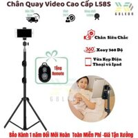 Gậy Chụp Ảnh Livetream Quay Video Cao 2m1 Cao Cấp,Chân Quay tripod  Kẹp Điện Thoại Ipad Xoay 360 Tặng Remote68Le
