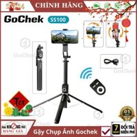 Gậy Chụp Ảnh Tripod / Selfi Gochek SS100 có bluetooth điều khiển từ xa có 4 chân đa năng 3 trong 1 - bảo hành 12 tháng