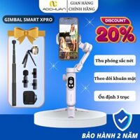 Gậy chụp hình AOCHUAN Smart X Pro chính hãng, Gimbal chống rung điện thoại, Gậy quay video chống rung 3 trục