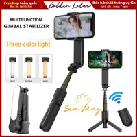 Gậy Chụp Hình GIMBAL L09, Gậy Selfie Cầm Tay L09 Có Đèn Led - Gậy chụp hình Chống Rung Cho Iphone Và Android