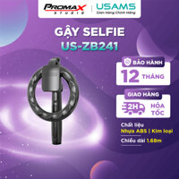 Gậy chụp hình tích hợp Tripod và Đèn USAMS US-ZB241 Portable Live Show LED Ring Light Selfie Stick With Tripod (Max Heig