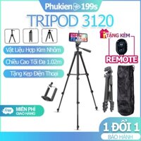 Gậy chụp hình tripod 3110 Gậy Tripod 3 chân Giá đỡ 3 chân tripod tương thích với nhiều dòng máy