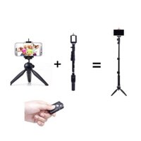 Gậy chụp hình tự sướng bluetooth cao cấp 1288 kèm chân đa năng