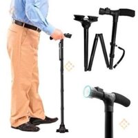 Gậy Gấp Gọn Trusty Cane Chống Trượt Có Đèn Pin .