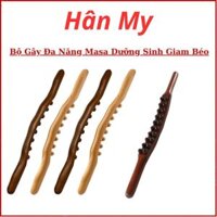 Gậy gỗ massage lưng, Gậy Gỗ Đánh Tan Mỡ Bụng, Gậy gỗ Đả Thông Kinh Lạc, gậy bi 2 hàng, Gậy Bi 1 Hàng