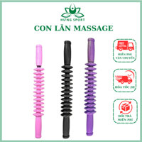 Gậy lăn massage toàn thân cơ bắp 13 răng cưa lõi lò xo đàn hồi cao cấp, hỗ trợ các bài tập yoga , săn chắc cơ