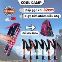 Gậy Leo Núi Có Đệm Lò Xo Dài 110-135cm,Gậy Trekking Chính Hãng Team Jaunty Bằng Hợp Kim Nhôm Cao Cấp