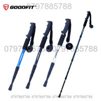 Gậy leo núi, gậy trekking GoodFit chính hãng gấp khúc dùng du lịch, phượt, dã ngoại GF03E
