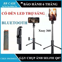 Gậy Selfie Bluetooth Có Đèn - Gậy chụp Ảnh 3 Chân Có Đèn LED Trợ Táng / Gậy tự sướng điều khiển từ xa xoay 360
