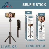 Gậy Selfie Monopod chống dính không dây có thể mở rộng 1,3 mét.