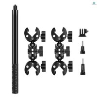 Gậy Selfie PULUZ PU495B Xe Máy Xe Đạp Tay Lái Gắn Tay Cầm Kẹp Gắn & 59 Inch Selfie Stick Kit Thay Thế Cho Hero 12 / 11 / 10, Insta360 TRÊN MallcenTOP2