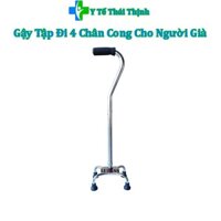 Gậy Tập Đi 4 Chân Cong Cho Người Già