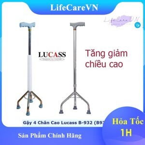 Gậy tập đi 4 chân Lucass B932