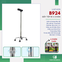 Gậy tập đi 4 chân thấp Lucass B924 - Hỗ trợ người già di chuyển đi lại vững vàng hơn