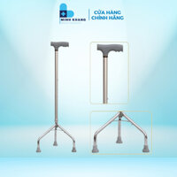Gậy Tập Đi, Gậy Chống Cho Người Già 3 Chân, 4 Chân Chính Hãng LUCASS, Chỉnh Cao Thấp Được
