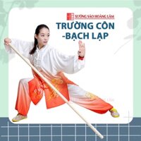 Gậy tập võ thể dục dưỡng sinh Kungfu chuyên nghiệp Trường Côn Bạch Lạp dài 1m8 2mét