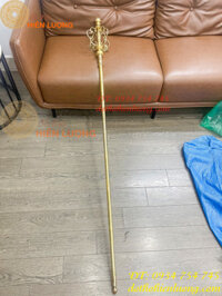 Gậy Tích Trượng Bằng Đồng Dài 1m7, Ren Xoáy Làm 3 Đoạn