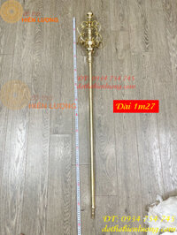 Gậy Tích Trượng Bằng Đồng Dài 1m27 Chia 2 Đoạn