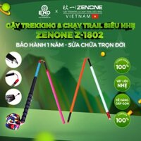 Gậy Trekking, Chạy Trail Siêu Nhẹ Zenone Z-1802 Chính Hãng Carbon 100% Siêu Nhẹ Bền