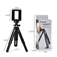 Gậy tripod kẹp điện thoại livestream 3 chân Tripod support tiện lợi gọn gàng